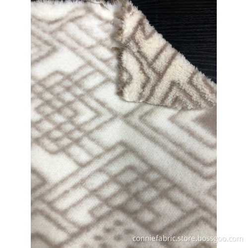 100% polyester dubbel sida Shuvelvteen med tryckt